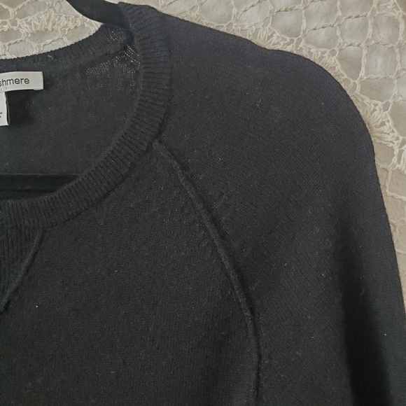 Autumn Cashmere 100% Pure Cashmere Swing Dress Minimalist Black Size S - Picture 5 of 9